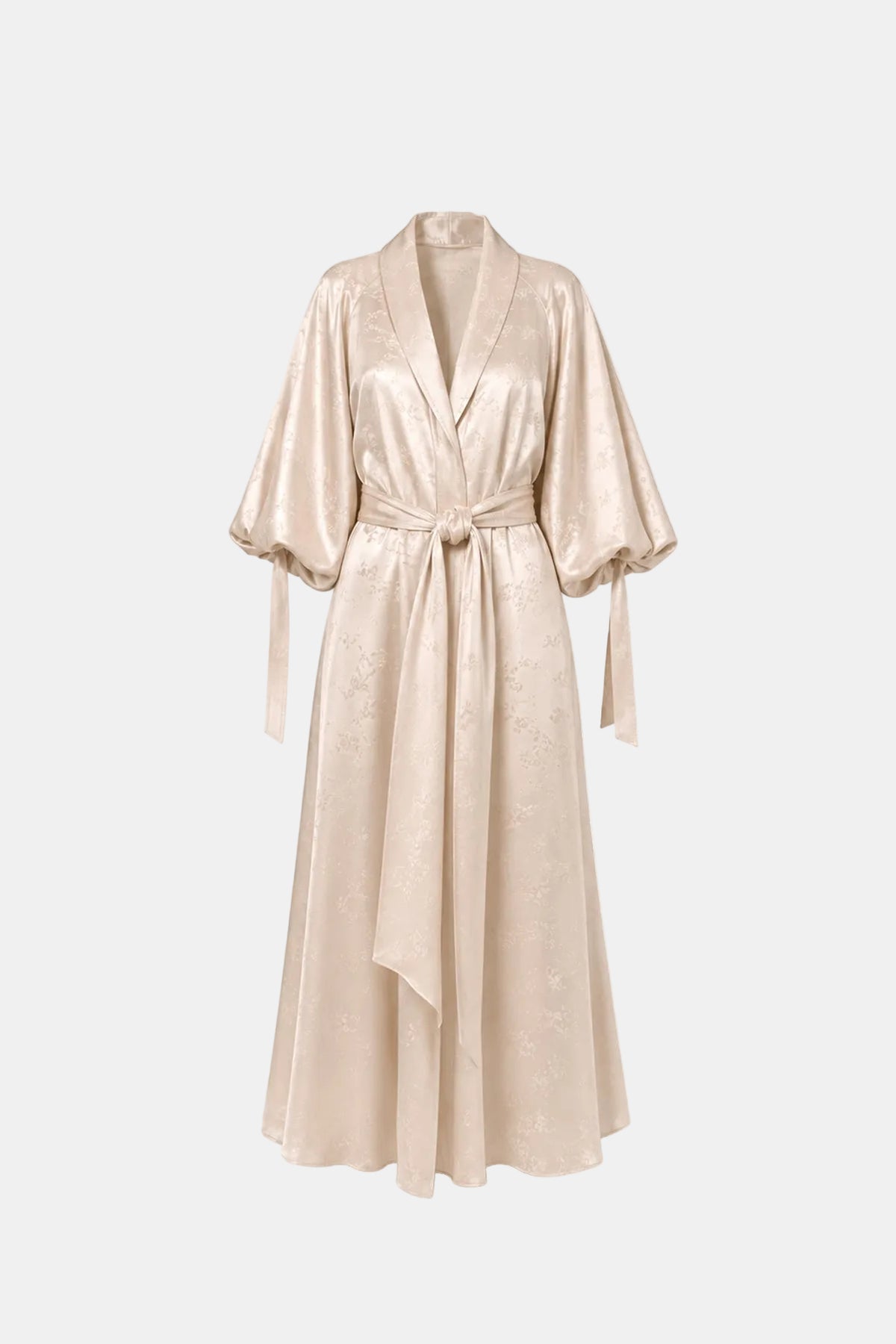 Jacquard Silk Maxi Dress