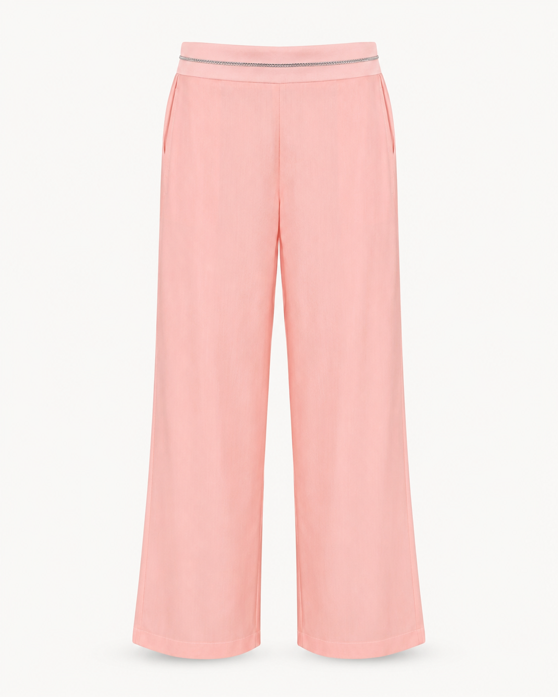 Blush Straight-Leg Trousers-1