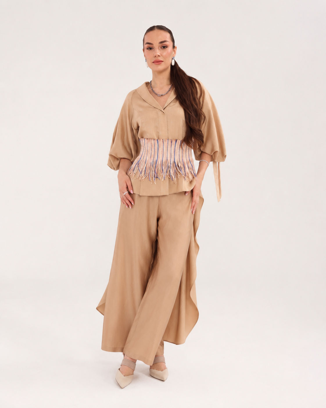 Blue Tassel Belt-3