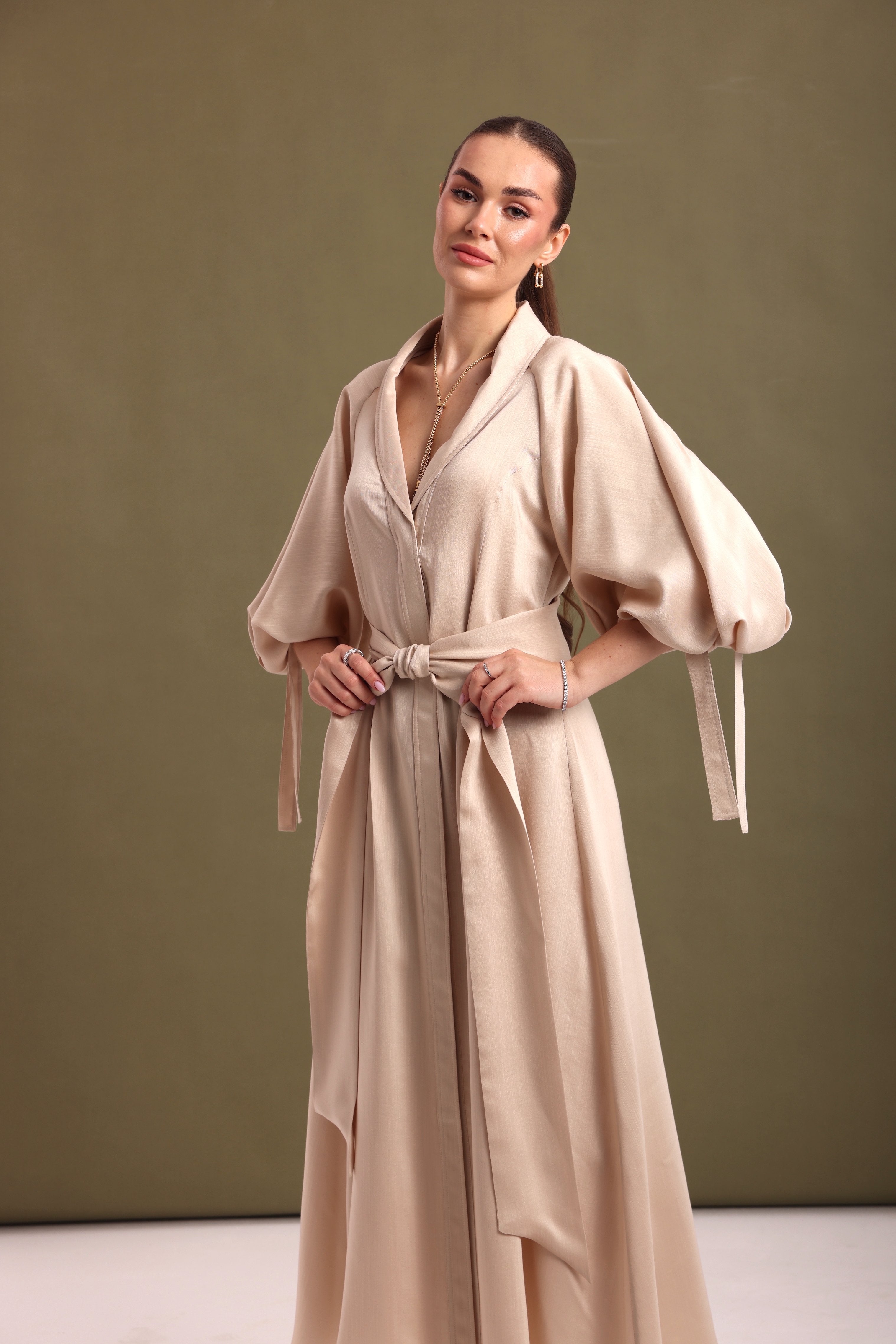 Textured Woven Maxi Dress-2